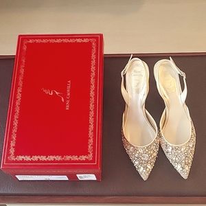 Rene Cavilla slingback heeled sandals